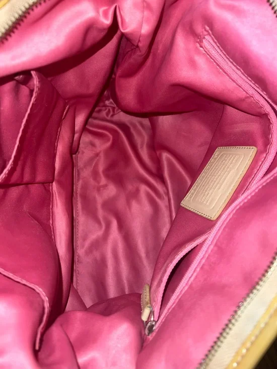 Vintage Coach pastel patchwork shoulder bag - Picture 4 of 10